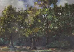 Stephen McKenna, Chestnut And Oak, Oil on board