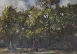 Stephen McKenna, Chestnut And Oak, Oil on board