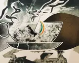 Micheal Farrell, Storm In A Teacup, Lithograph
