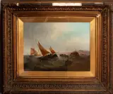 J Buxton Knight, Ships At Sea, A Pair, Oils on canvases