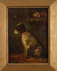 George Lambert, The Hound, Oil on panel