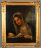 Auguste Ratti, Madonna, Oil on canvas
