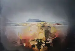 George Walsh, Lambay Island, Oil on board