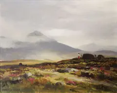 Maurice Canning Wilks, In The Inagh Valley, Connemara, Oil on canvas