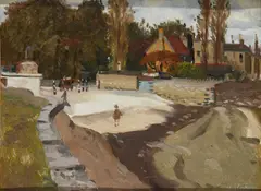 Maurice MacGonigal, Blackrock Park, Oil on board