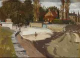 Maurice MacGonigal, Blackrock Park, Oil on board