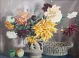 Ellen F. Kelly, A Still Life Floral Study, OF CHRYSANTHEMUMS