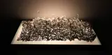 Naomi Draper, Untitled, Wire and illuminating glass box