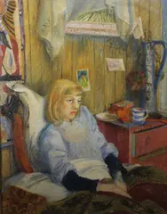 Alicia Boyle, The Frail Student, Oil on canvas