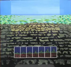 Kenneth Dolan, Horizon I, Gouache