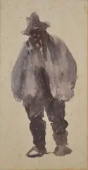 The Coal Man by Michael Healy, Watercolour on paper, sold Nov 2020