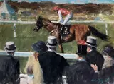 John Fitzgerald, Royal Ascot, Trackside, Oil on board