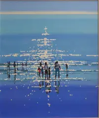 John Morris, Shimmer, Oil on board