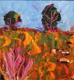 Lucy Doyle, Avoca Mine Study, Oil on board