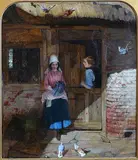 Edward John Cobbett, Love Birds, Oil on canvas
