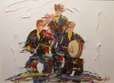 Darren Paul, Music From The Glens/Foot Tapping Music, Oil on board