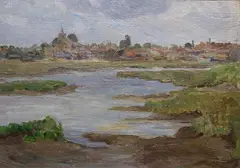 Estella Solomans, Maldon, Essex, Oil on board