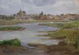 Estella Solomans, Maldon, Essex, Oil on board