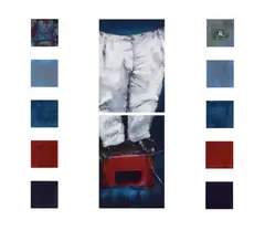 Ruth Colgan, Cropped, Oil on paper