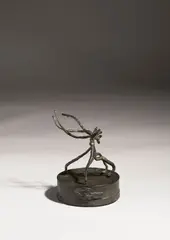 Barry Flanagan, Form In A Storm No.1, (2002) Bronze (unique) with circular base