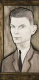 Reginald Gray, Portrait Of Samuel Beckett, 1961, Tempera on wood panel