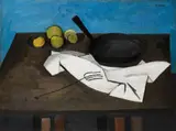 William Scott, Still Life With Frying Pan, 1946, Oil on canvas