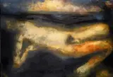 Field Of The Eyes Iii by Hughie O'Donoghue, Oil on canvas, sold Dec 2020
