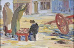 Jack Butler Yeats, The Little Merchant (1925) (Gort, Co Galway), Oil on board