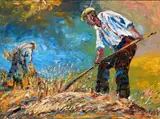 Liam O'Neill, Collecting Hay