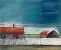 Veronica Bolay, Survivors Near The Main Road, Pastel