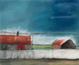 Veronica Bolay, Survivors Near The Main Road, Pastel