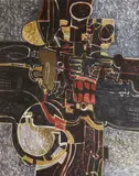 George Campbell, Still Life, Mixed media