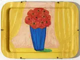 William Crozier, Bunch Of Flowers, Oil on a Skibbereen tin tray