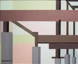 Dennis Osborne, Construction, Oil on paper