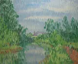 Desmond Carrick, The Canal At Hazelhatch