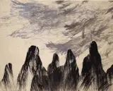 Patrick Scott, Landscape, Ink and wash