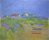 Beach, Ballyconneely by Desmond Carrick, Oil on board, sold May 2020