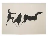 Louis le Brocquy, THE TÃIN, CÃšCHULAINN MOUNTING INTO HIS CHARIOT, 1969, Aubusson tapestry (no. 2 from an edition of 9)