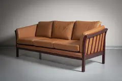 Danish, A Danish Leather Sofa
