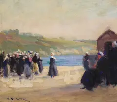 E.S.Lowe, Waiting For The Fishing Boats: Concarneau