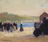 E.S.Lowe, Waiting For The Fishing Boats: Concarneau