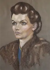 Harry Kernoff, Pauline King, Oil on paper