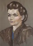 Harry Kernoff, Pauline King, Oil on paper