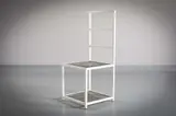 Andree Putman, A White Metal And Mesh Single Chair