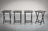 Andree Putman For Ecart, A SET OF FOUR FOLDING TABLES, by DESIGN