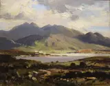 Maurice Canning Wilks, Landscape, Oil on board