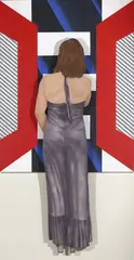 Robert Ballagh, Cut-Out With A Kumi Sugai, 1974, Acrylic on canvas and board