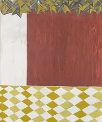 The Courtyard by Patrick Scott, 1952, Oil on canvas, sold Jul 2020