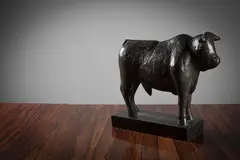 Standing Bull by John Behan, Bronze, sold Jul 2020