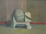 Cherith McKinstry, Cement Mixer, Oil on canvas